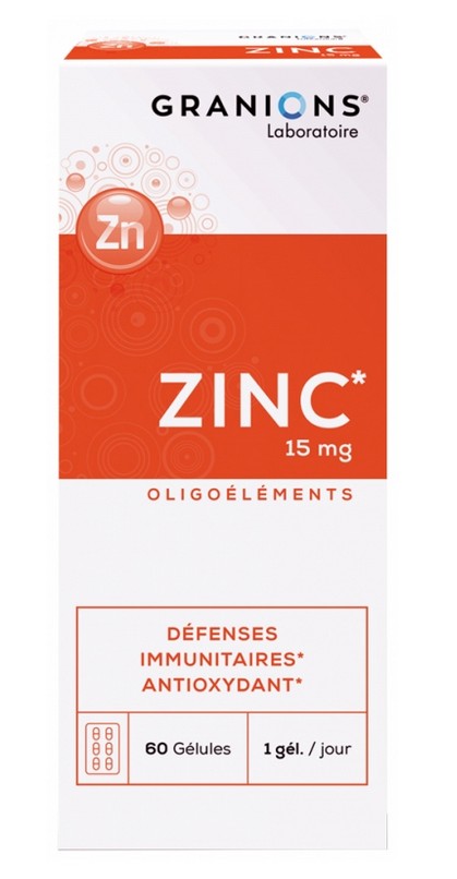 Granions de Zinc (Zn) 15mg 60 Gélules
